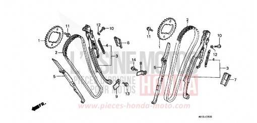 CAM CHAIN/TENSIONER NTV650P de 1993